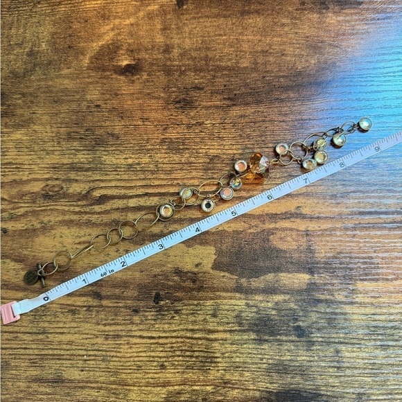 Anne Koplik Designs Bezel Set Aurora Borealis Charm Bracelet - Picture 6 of 7